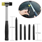 Auto Car Metal PDR Dent Lifter-Glue Puller Tab Hail Removal Paintless Car Dent Repair Tools Kit, with 20W Glue Gun, US Plug or EU Plug, 50 in 1
