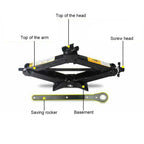 Upright ST-103D Heavy Duty Stabilizer Scissor Jack with Handle Lift Levelers 2000 Pound (1 Ton) Capacity Each - 10 to 35 CM Range