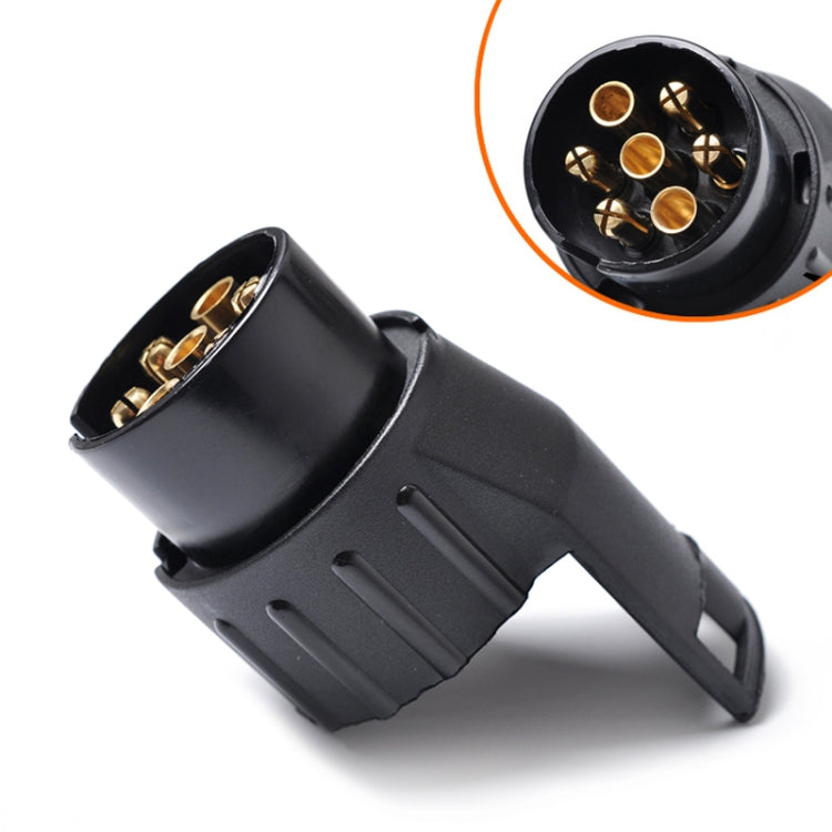 12V 7Pin to13Pin Car Plug Socket Wiring Connector Adapter Car Plug Socket for Trailer / Truck / Bus, EU Plug