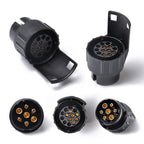12V 7Pin to13Pin Car Plug Socket Wiring Connector Adapter Car Plug Socket for Trailer / Truck / Bus, EU Plug
