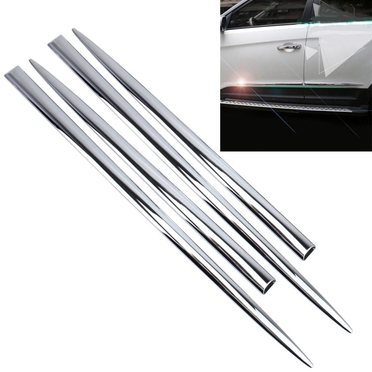 4 PCS Car Auto Door Side Edge Metal Anti-scratch Body Guard Protection Strip Sticker