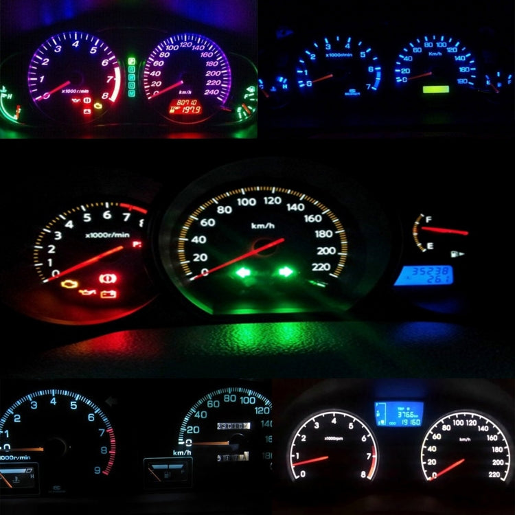 10 PCS 0.5W T3 Instrument Panel LED Light Dashboard Indicator Lamp Bulb