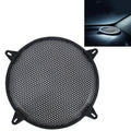 Car Auto Metal Mesh Black Round Hole Subwoofer Loudspeaker Protective Cover Mask Kit with Fixed Holder, 12 Inch
