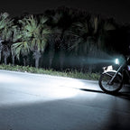 H4 9W 900 LM 6000K Static + Strobe Light Motorcycle Headlight Lamp with 3 COB White Light Lamps and Red Light+Pink Light+Blue Light LED Lamps, DC 12V