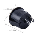 10 PCS Car Auto Universal DIY 2 Pin Round Cap OFF- ON Push Button