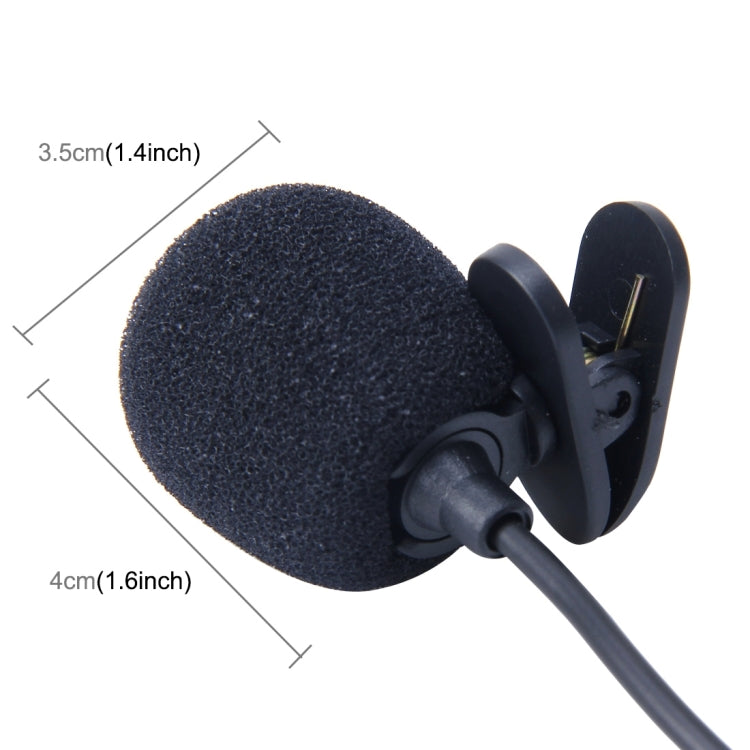Car Audio Microphone 3.5mm Jack TS Plug Mono Mic Mini Wired External Clip Microphone Player for Auto DVD Radio, Cable Length: 2.0m