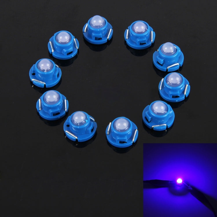 10PCS 2W T4.7 Wedge Instrument Panel LED Light Dashboard Gauge Cluster Indicator Lamp Bulb, 2W T4.7