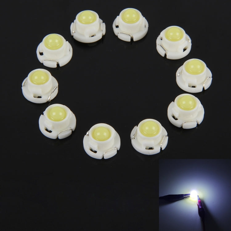 10PCS 2W T4.7 Wedge Instrument Panel LED Light Dashboard Gauge Cluster Indicator Lamp Bulb, 2W T4.7