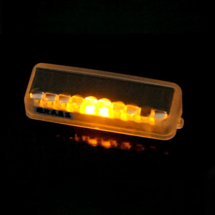 Car Styling Solar Warning Flash LED Anti-collision Decorative Light