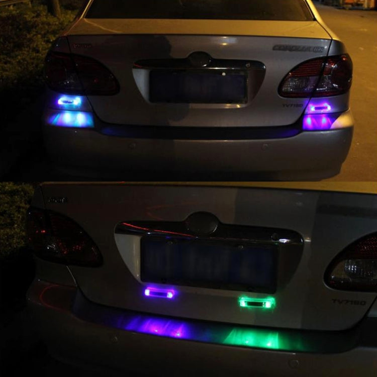 Car Styling Solar Warning Flash LED Anti-collision Decorative Light
