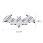Bat Shape Shining Metal Car Free Sticker