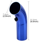 Universal Air Intake Pipe Super Power Flow Air Intakes Short Cold Racing Aluminium Air Intake Pipe Hose with Cone Filter Kit System