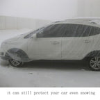 Outdoor Universal Waterproof Anti-Dust Sunproof 3-Compartment Sedan Disposal PE Car Cover, Fits Cars up to 6.6m(257 inch) in Length