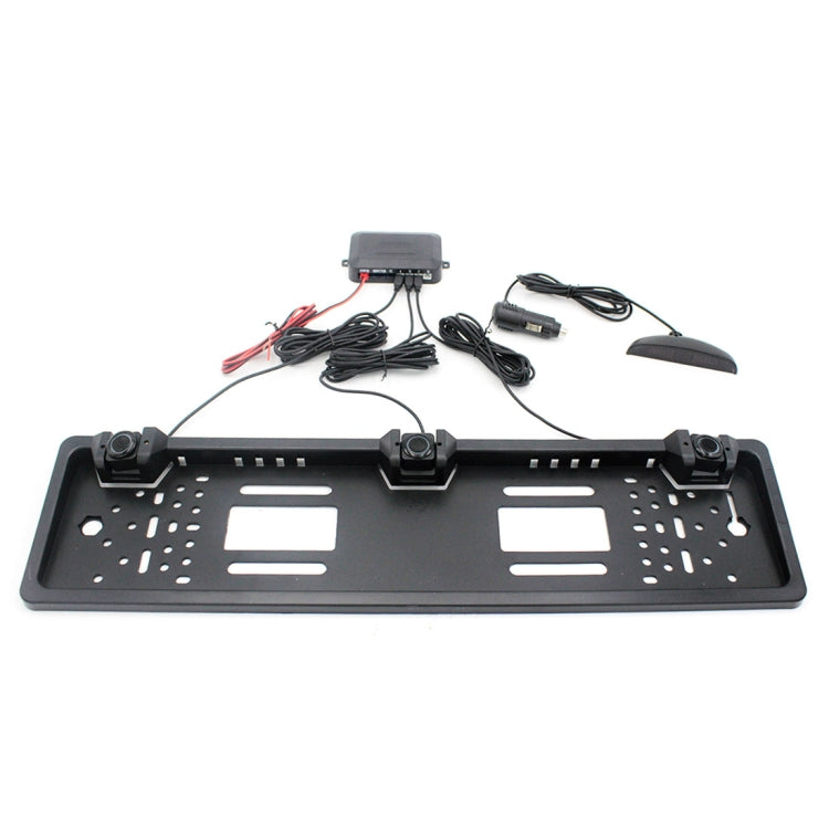 PZ300L-W Wireless Europe Car License Plate Frame Parking Sensors Reversing Radar with 3 Radar Detector
