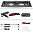 PZ300L-W Wireless Europe Car License Plate Frame Parking Sensors Reversing Radar with 3 Radar Detector