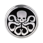 4 PCS Car-Styling Skull Pattern Wheel Hub Decorative Sticker, Diameter: 5.8cm