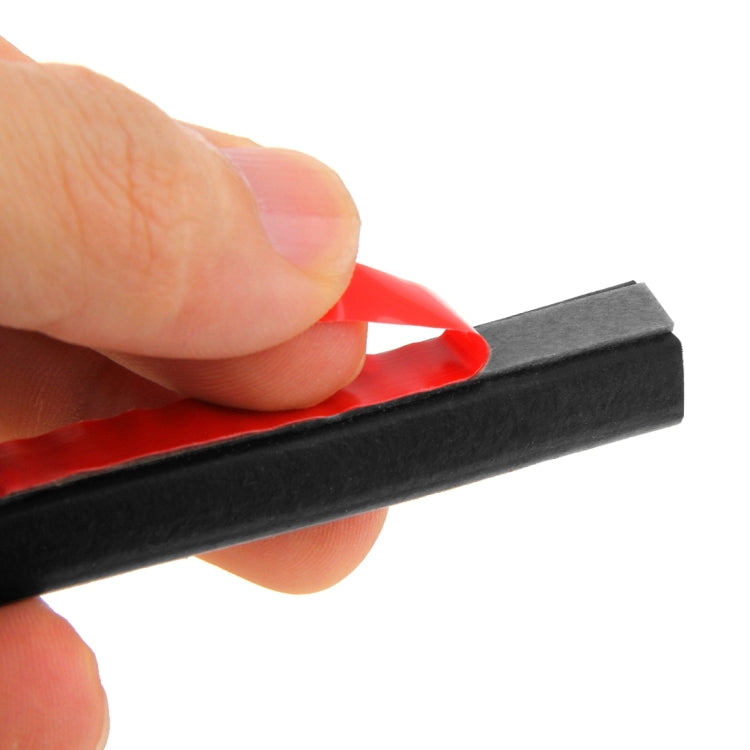 Small D-shaped Car Noise Reduction Sealing Strip with Sticker, Length: 5m