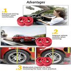 2pcs Car Auto F Type Shock Absorber Spring Bumper Power Cushion Buffer, F Type(Spring Spacing: 12mm, Spring Diameter: 120mm)