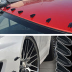 10 PCS Universal Car Black Shark Fin Diffuser Vortex Generator Roof Spoiler — view 6