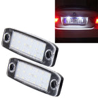 2 PCS LED License Plate Light with 18 SMD-3528 Lamps for Hyundai Sonata, 2W 120LM, 6000K, DC12V(White Light)