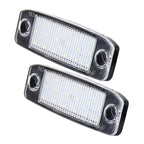 2 PCS LED License Plate Light with 18 SMD-3528 Lamps for Hyundai Sonata, 2W 120LM, 6000K, DC12V(White Light)