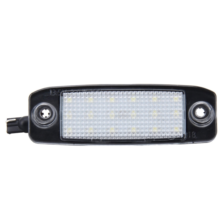 2 PCS LED License Plate Light with 18 SMD-3528 Lamps for Hyundai Sonata, 2W 120LM, 6000K, DC12V(White Light)