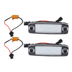 2 PCS LED License Plate Light with 18 SMD-3528 Lamps for Hyundai Sonata, 2W 120LM, 6000K, DC12V(White Light)