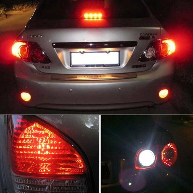 2PCS 1156/Ba15s 5W 300LM 66LEDs SMD-4014 Car Tail Bulb Turn Signal Auto Reverse Lamp Daytime Turn Running Light Car Source (White Light+ Yellow Light), Cable Lenght:1 m
