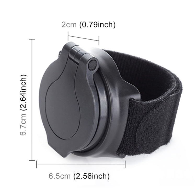 Bicycle 360 Degree Back Mirror Arm Wrist Strap Rear View Mirror