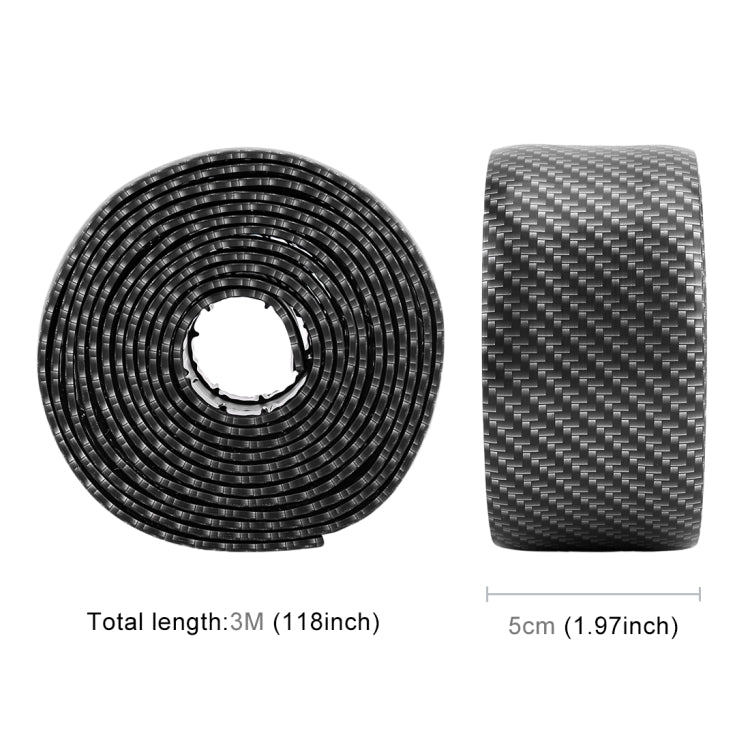 Universal Car Door Threshold Decoration Strip Decorative Sticker, Size : 5CM x 3M