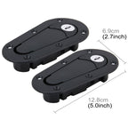 A Pair Car Modified Hood Lock General Racing Car Cover Lock with Keys