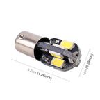8LEDs SMD-5630 Car Clearance Light Reading Light, 10 PCS BA9S DC 12V 1.1W