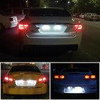 2 PCS DC 12V 3W 150LM 6000K LED License Plate Light 18LEDs SMD-3528 Bulbs Lamps for Ford Mustang 2010-2014