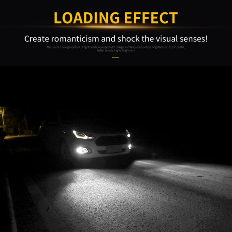 2 PCS 9006 DC9-16V / 8.2W / 6000K / 655LM Car Auto Fog Light 66LEDs SMD-2016 Lamps