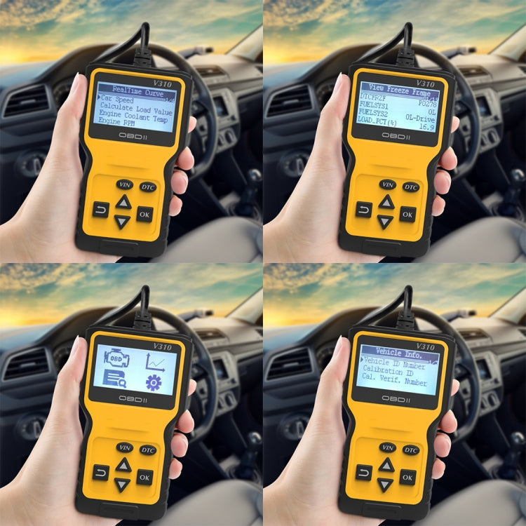 V310 Car Handheld V1.1 OBD2 Fault Detector OBD2 Diagnostic Tool