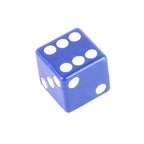 4 PCS Plastic Plated Dice Shape Universal Tire Valve Stem Cap, Dice Shape 6