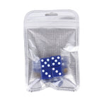 4 PCS Plastic Plated Dice Shape Universal Tire Valve Stem Cap, Dice Shape 6