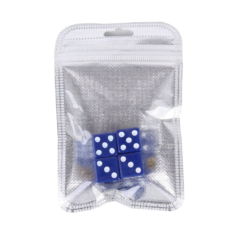 4 PCS Plastic Plated Dice Shape Universal Tire Valve Stem Cap, Dice Shape 6