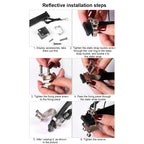 Vehicle Car Anti Static Strap Earth Belt Ground Wire Strap Reflective， Random Color Delivery