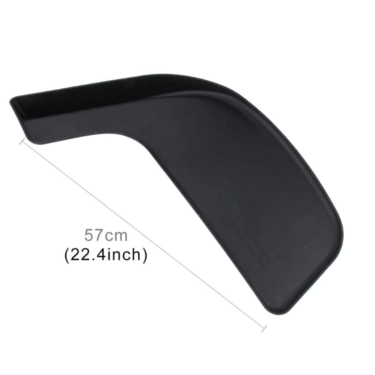 2 PCS Universal Fit Car Front Bumper Spoiler Lip Splitter Diffuser SUV ABS Front Shovel, Length: 57cm