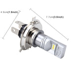 H4 60W 900 LM 6000K Car Fog Lights with 6 CSP Lamps, DC 12V