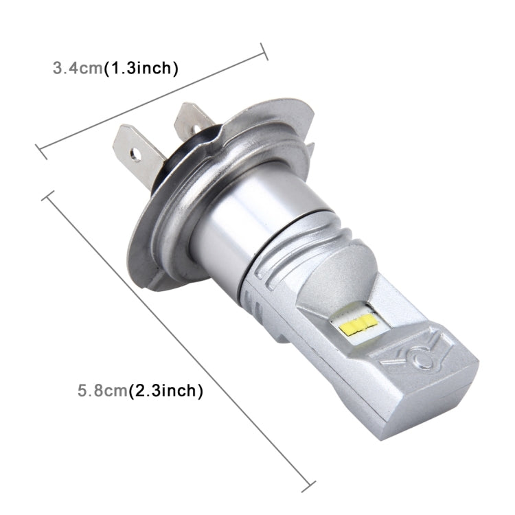 H7 60W 900 LM 6000K Car Fog Lights with 6 CSP Lamps, DC 12V