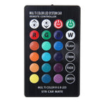 2 PCS T10 2W Auto Flash Strobe Fade Smooth Remote Controlled Colorful LED Clearance Decorative Light, DC 12V