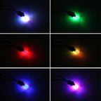 2 PCS T10 2W Auto Flash Strobe Fade Smooth Remote Controlled Colorful LED Clearance Decorative Light, DC 12V