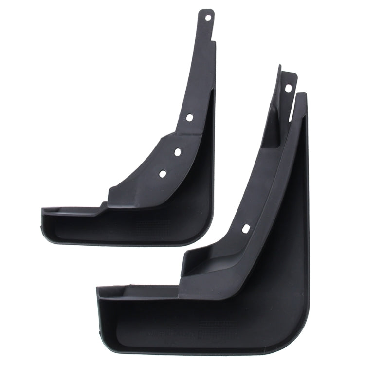4 PCS Car Auto Semi-Rigid PVC Splash Flaps Mudguards Fender Guard for Audi A4L 2016 Version