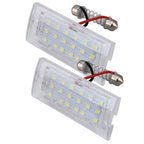 2 PCS License Plate Light with 18 SMD-3528 Lamps for BMW E53(X5), 2W 120LM, 6000K, DC12V (White Light)