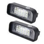 2 PCS License Plate Light with 18 SMD-3528 Lamps with Canbus for Mercedes-Benz W220, 2W 120LM, 6000K, DC12V(White Light)