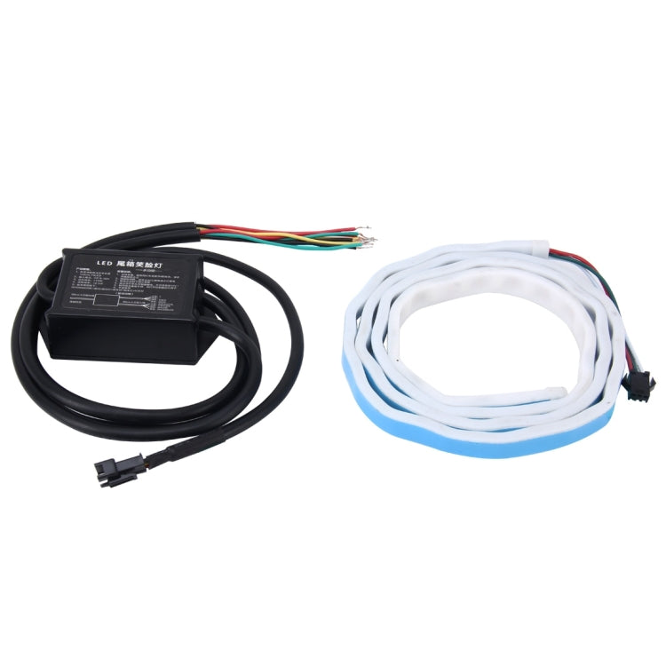 1.2m Car Auto Waterproof Universal Rear Colorful Flowing Light Tail Box Lights Red Light Brake Light Yellow Light Turn Signal Light LED Lamp Strip Tail Decoration, DC 9-30V