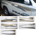 5 PCS SUV Body Decorative Strip Brand Car Streamline Shining Sticker for Toyota Prado 2010 Version