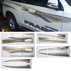 5 PCS SUV Body Decorative Strip Brand Car Streamline Shining Sticker for Toyota Prado 2010 Version